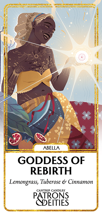 Cantrip Candles - Abella, Goddess of Rebirth 16 oz.
