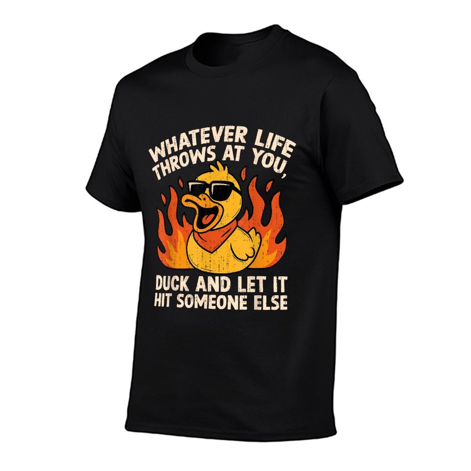 Funny Saying Duck Joke Quote Humor Duck Meme Sarcastic Meme  Polyester Blend T-Shirt