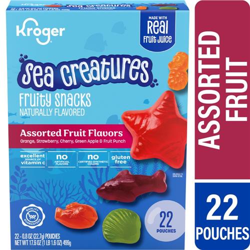 Kroger Sea Creatures Fruity Snacks 22 ct / 0.8 oz