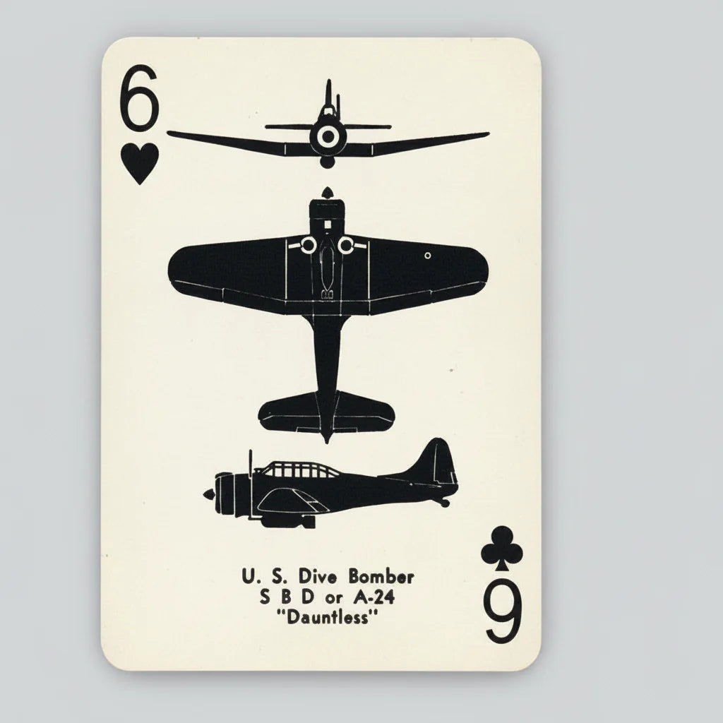 World War II Airplane Spotter Playing Cards