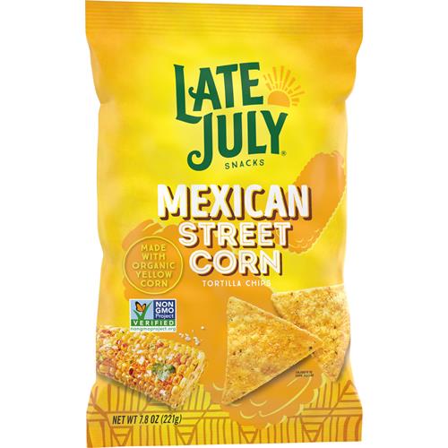 Late July Snacks, Mexican Street Corn Tortilla Chips, 7.8 Oz Bag