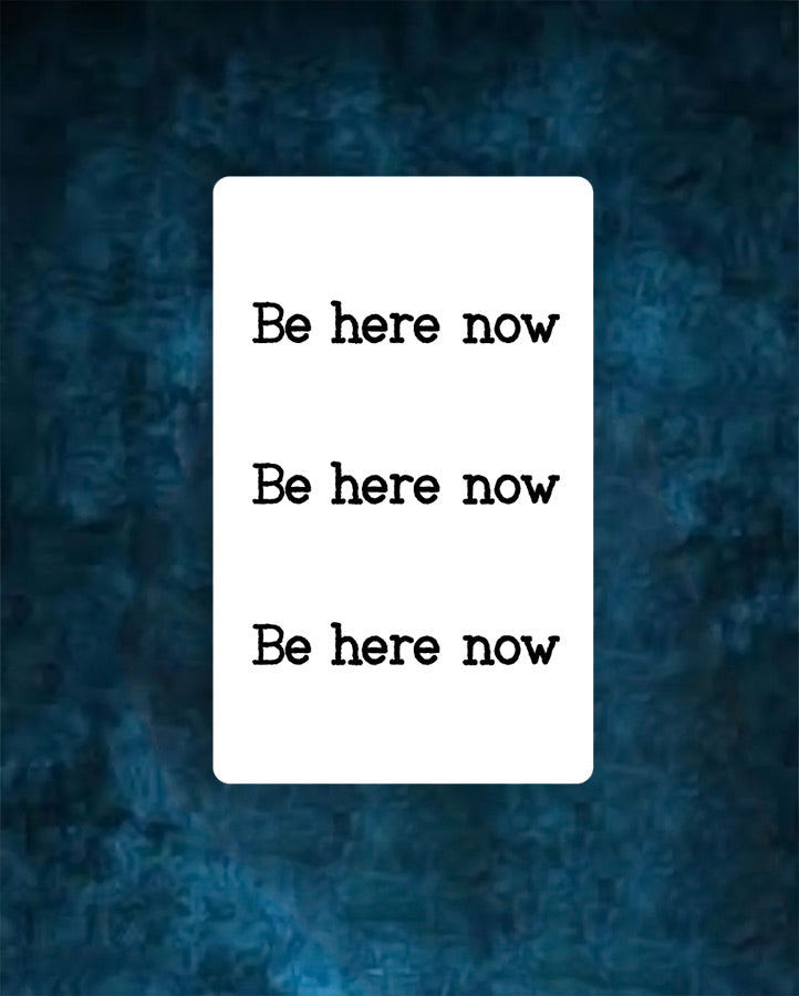NEW "Be here now" Tattoo
