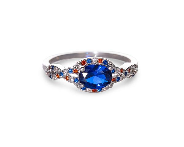 Sparkling Blue America Ring
