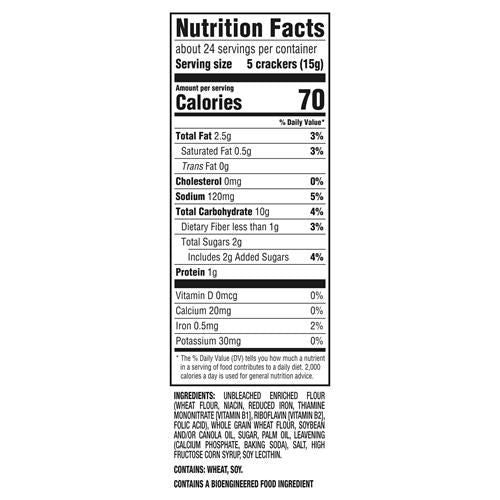 Ritz Whole Wheat Crackers, Snacks For Kids And Adults, Lunch Snacks, 12.9 Oz