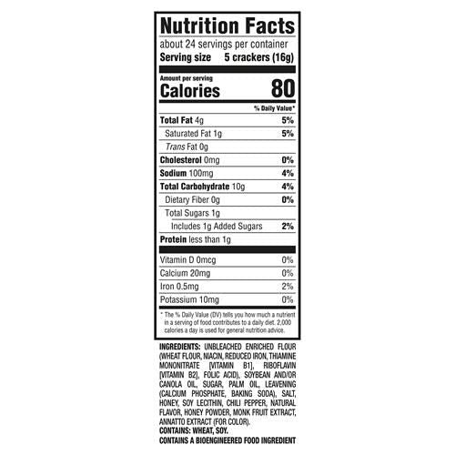 Ritz Hot Honey Crackers, Snacks For Kids And Adults, Lunch Snacks, 13.7 Oz