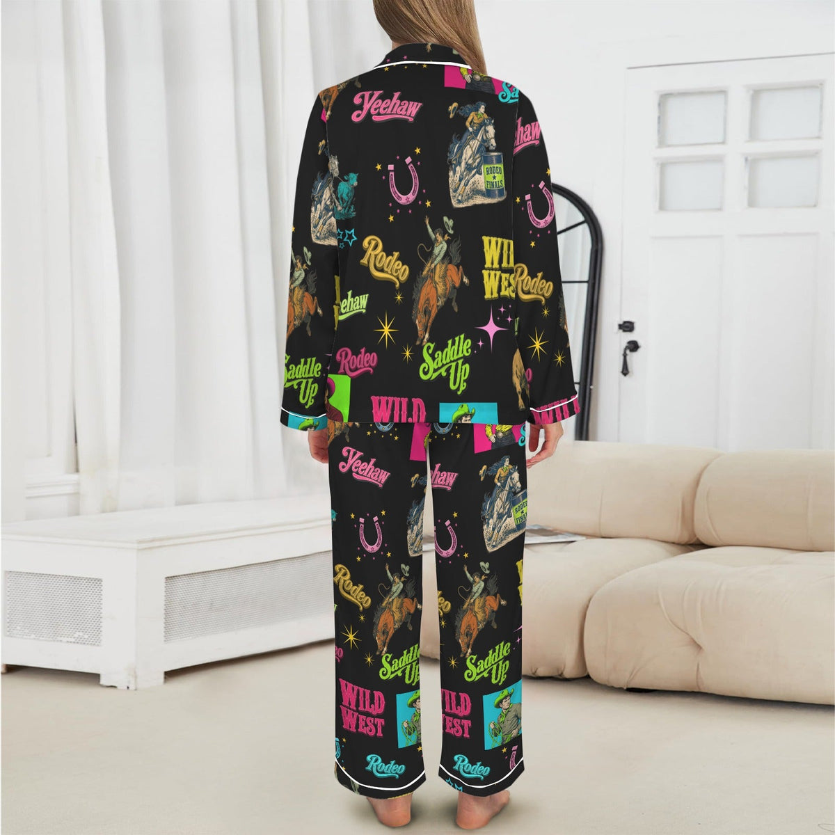 Baha Ranch The Last Round Up Satin Pajama Set