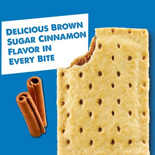 Pop-Tarts Toaster Pastries, Breakfast Foods, Kids Snacks, Unfrosted Brown Sugar Cinnamon, 13.5Oz Box (8 Pop-Tarts)