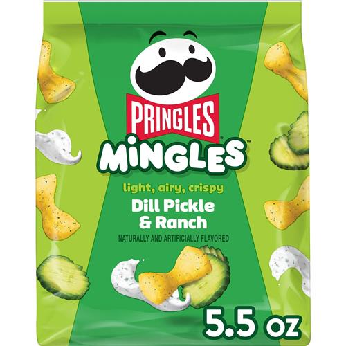 Pringles Mingles Puffed Snacks, Dill Pickle And Ranch, Salty Snacks, 5.5Oz Bag (1 Bag)