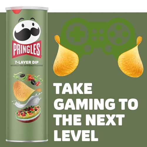Pringles Potato Crisps Chips, Lunch Snacks, On-The-Go Snacks, 7-Layer Dip, 5.5Oz Can (1 Can)?