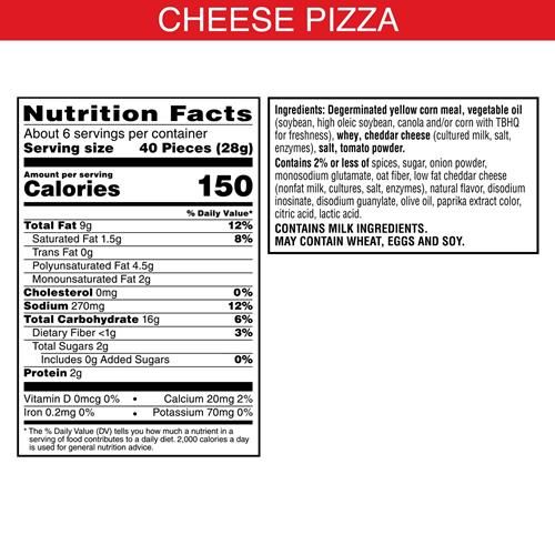 Cheez-It Puffd Cheesy Baked Snacks, Puffed Snack Crackers, Lunch Snacks, Cheese Pizza, 5.75Oz Bag (1 Bag)