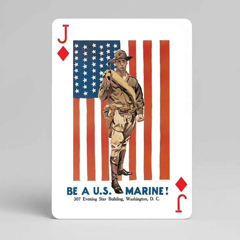 USA Posters of World Wars I and II Poker Deck