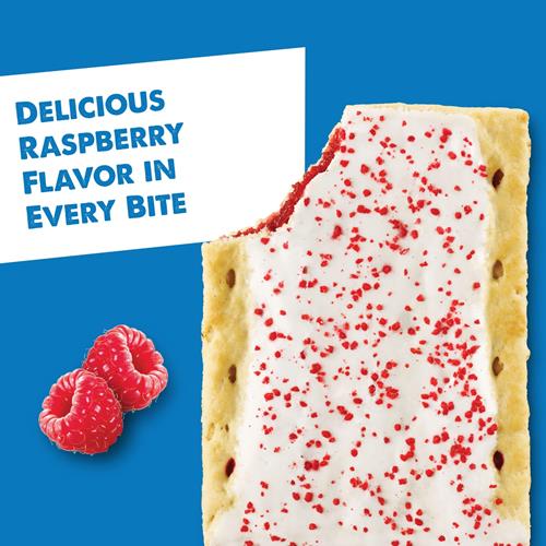 Pop-Tarts Toaster Pastries, Breakfast Foods, Kids Snacks, Frosted Raspberry, 13.5Oz Box (8 Pop-Tarts)