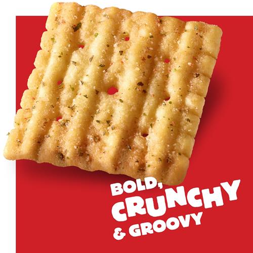 Cheez-It Grooves Cheese Crackers, Crunchy Snack Crackers, Lunch Snacks, Zesty Cheddar Ranch, 9Oz Box (1 Box)