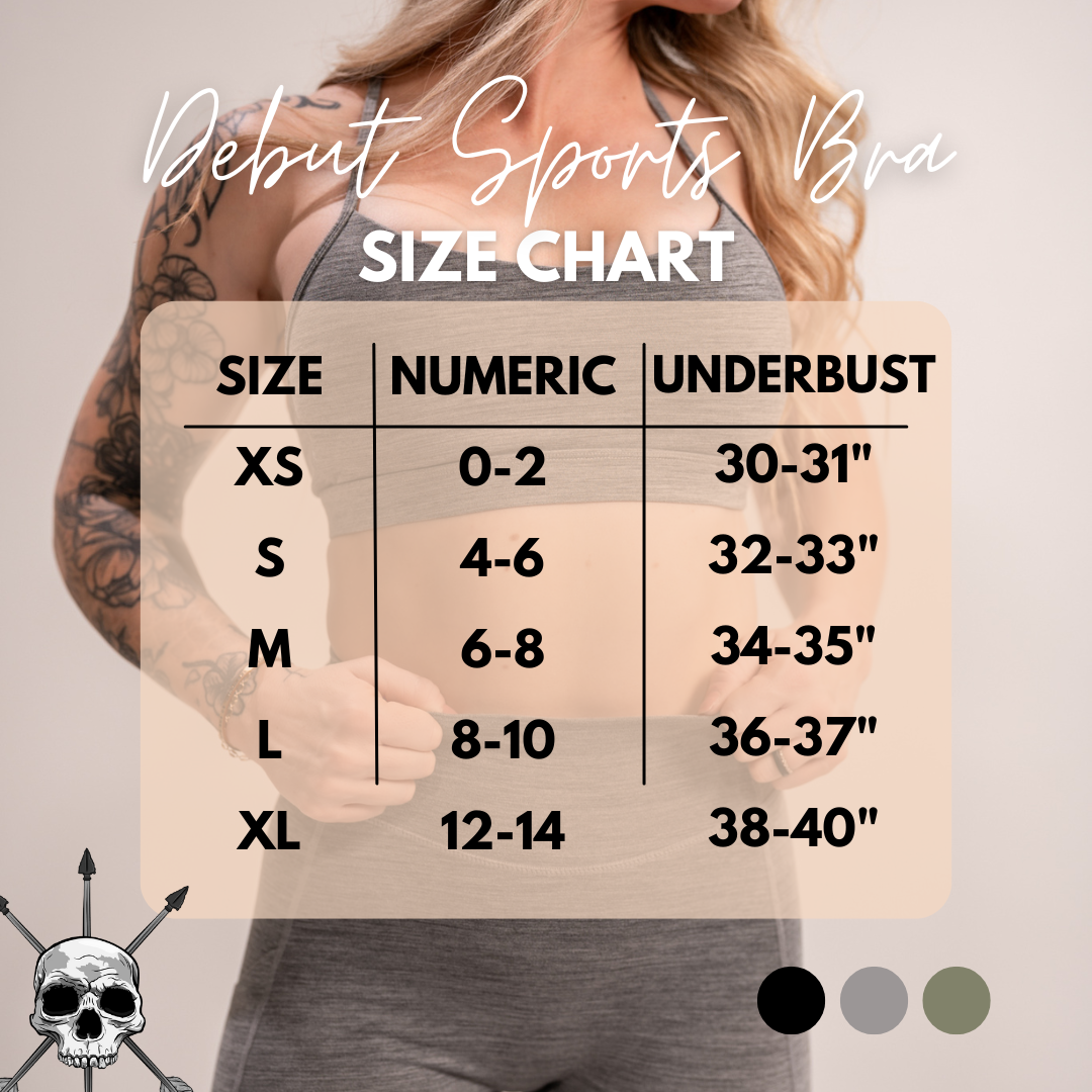 WOMEN'S | DEBUT SPORTS BRA : BLACK