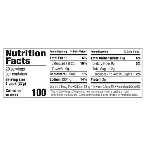 Handi-Snacks Ritz Crackers N Cheesy Dip Snack Packs, 20 Snack Packs