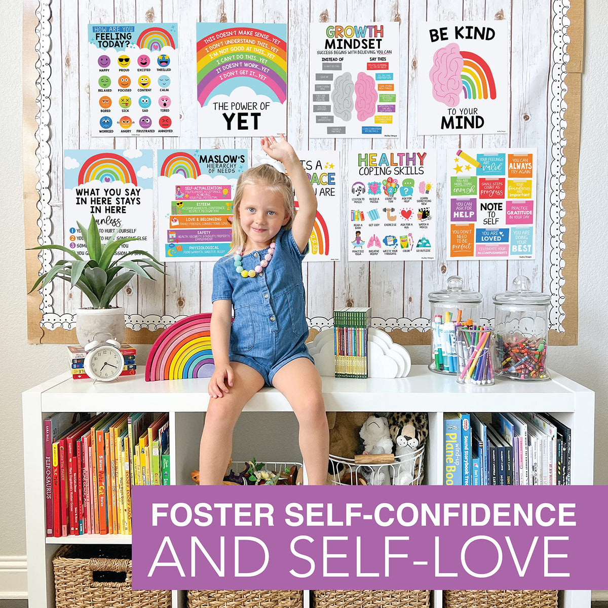 Mental Health Kit: Colorful 9 Poster Pack