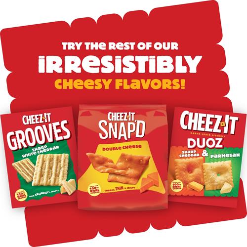 Cheez-It Baked Snack Crackers, Lunch Snacks, Smoked Gouda, 12.4Oz Box (1 Box)