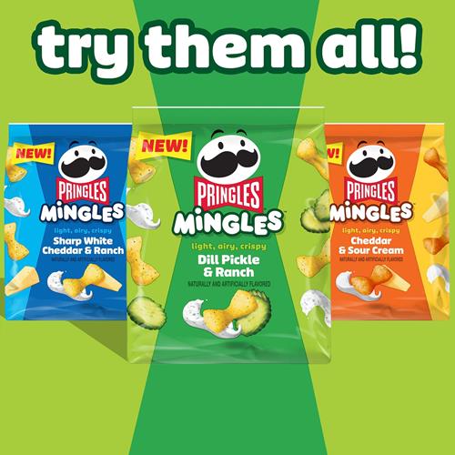 Pringles Mingles Puffed Snacks, Dill Pickle And Ranch, Salty Snacks, 5.5Oz Bag (1 Bag)