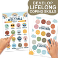 Emotional Intelligence Growth Kit: Boho 4 Poster Pack