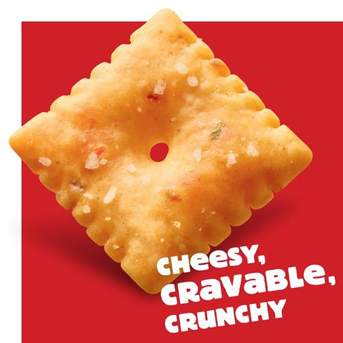 Cheez-It Cheese Crackers, Baked Snack Crackers, Office And Kids Snacks, Pepper Jack, 12.4Oz Box (1 Box)