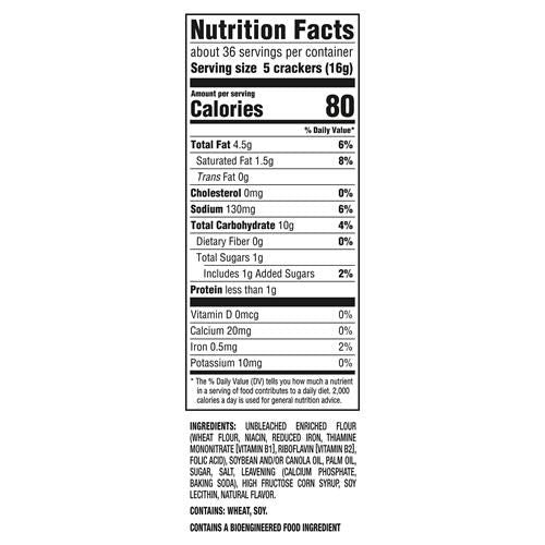 Ritz Original Crackers, Snacks For Kids And Adults, Lunch Snacks, Family Size, 20.5 Oz