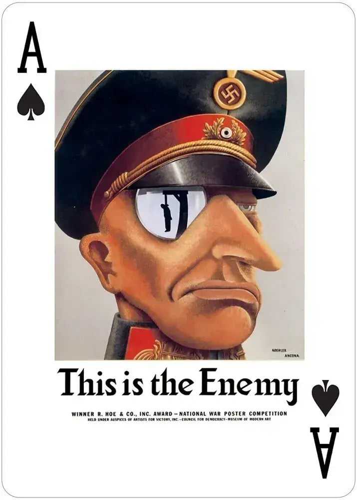 USA Posters of World Wars I and II Poker Deck