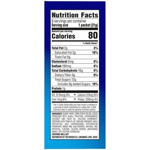 Kroger Dutch Milk Chocolate Hot Cocoa Mix 8 ct