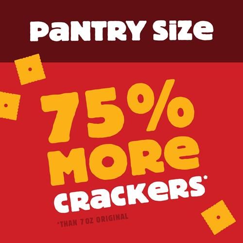 Cheez-It Cheese Crackers, Baked Snack Crackers, Office And Kids Snacks, Pepper Jack, 12.4Oz Box (1 Box)