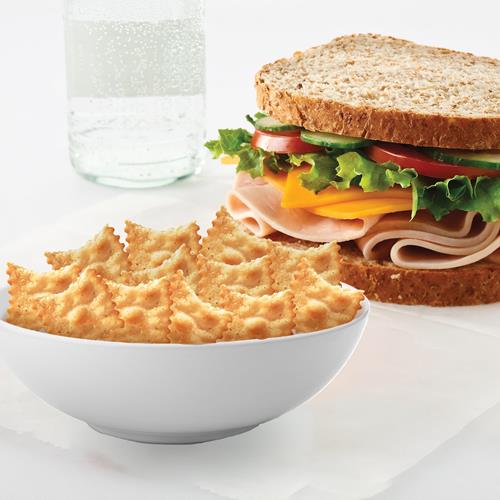 Ritz Toasted Chips Roasted Garlic Crackers, Party Snacks, 8.1 Oz