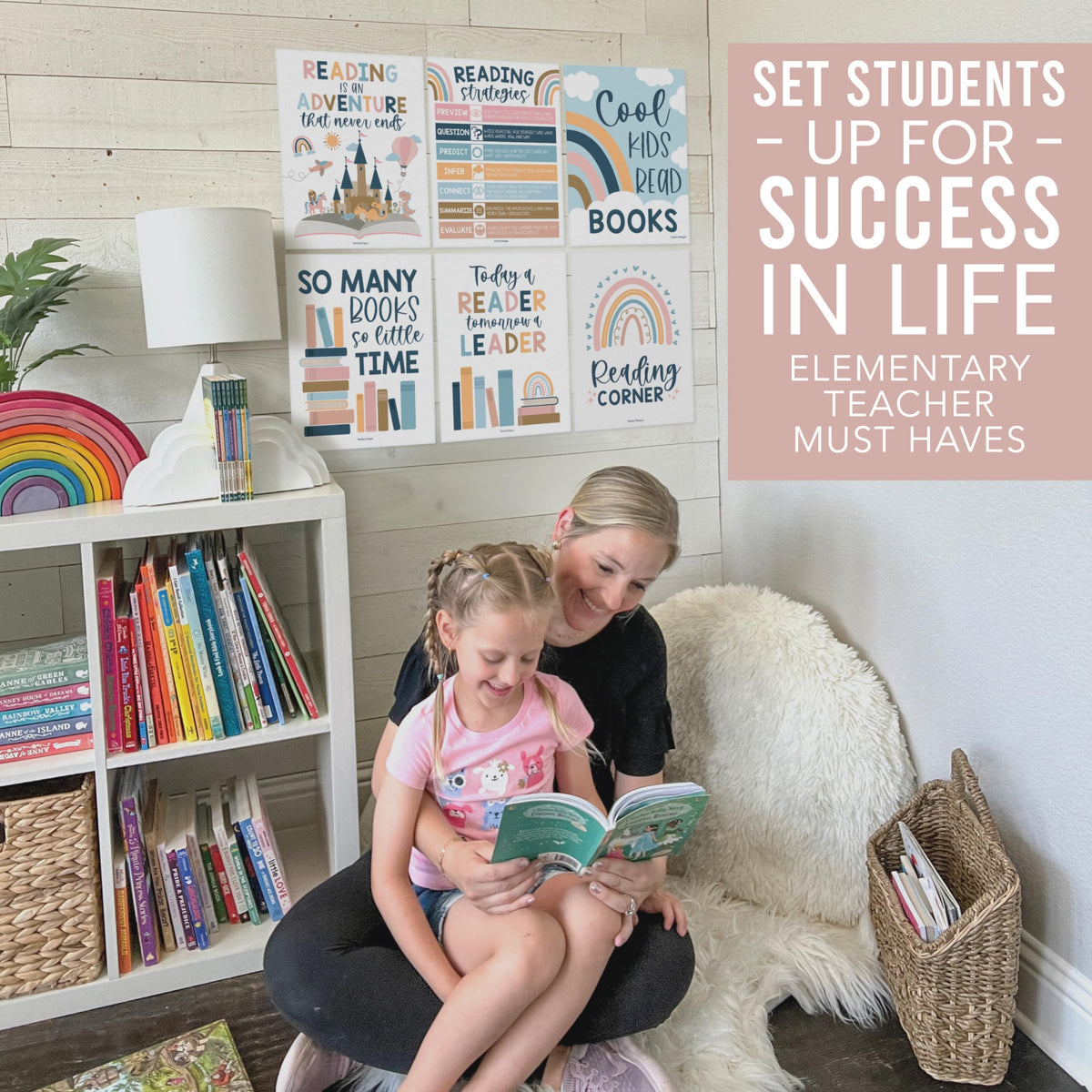 Reading Corner Kit: Boho 6 Poster Pack