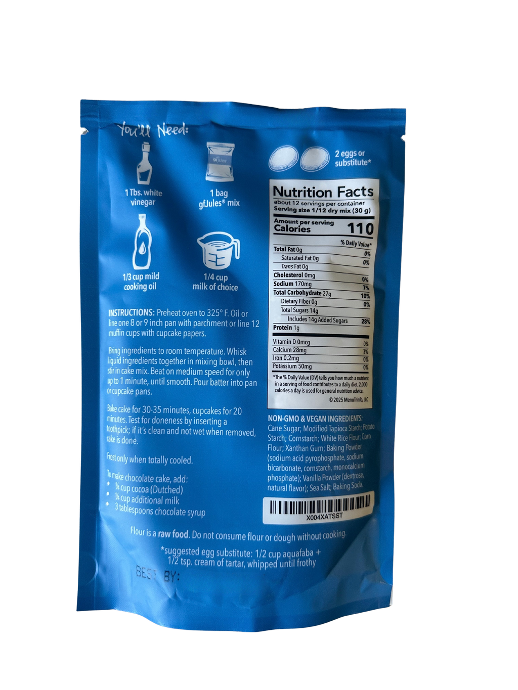 gfJules Gluten Free Birthday Cake Mix