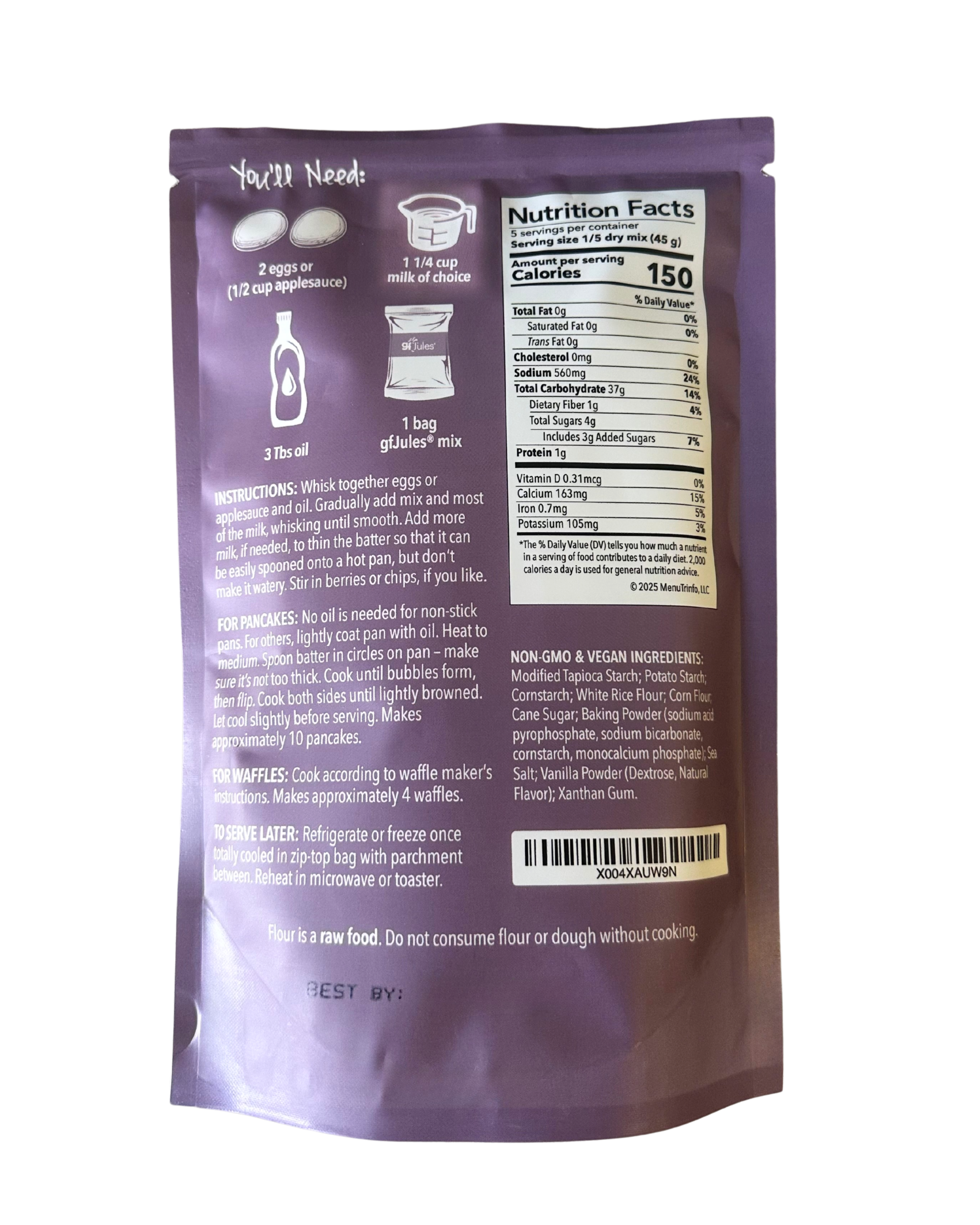 gfJules Gluten Free Pancake & Waffle Mix