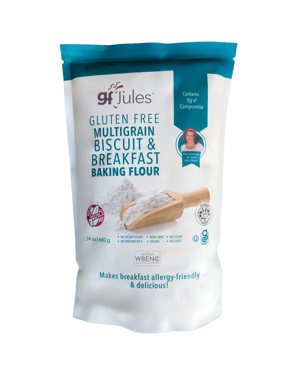 gfJules Gluten Free Corn-Free Multigrain Biscuit & Breakfast Baking Flour - Best By: Oct 2026 (see note below in Description)