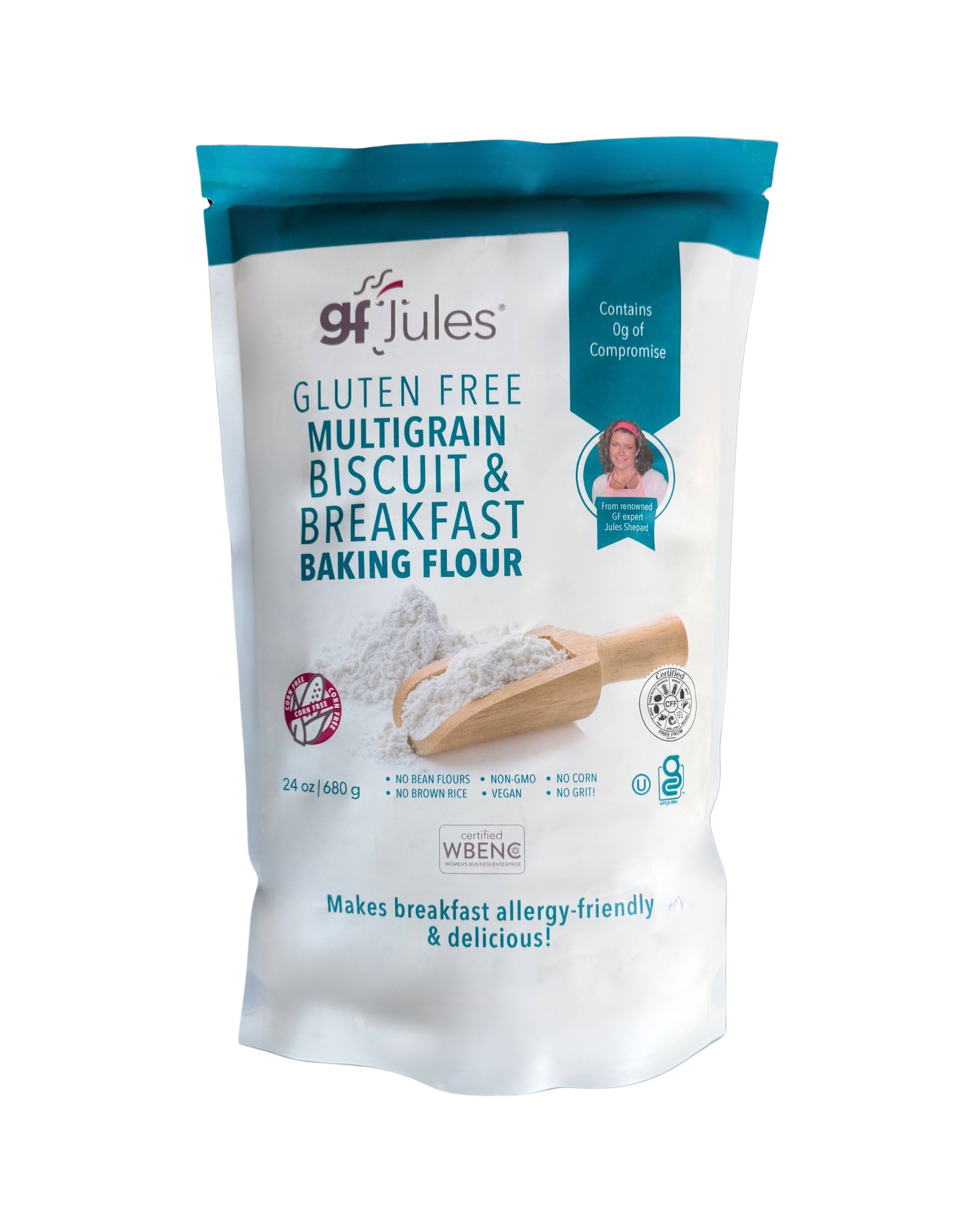 gfJules Gluten Free Corn-Free Multigrain Biscuit & Breakfast Baking Flour - Best By: Oct 2026 (see note below in Description)