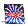 Wild Rag 100% SILK God Bless America Western Cowboy Cattle Neck Scarf Bandanna by Double B Wild Rags