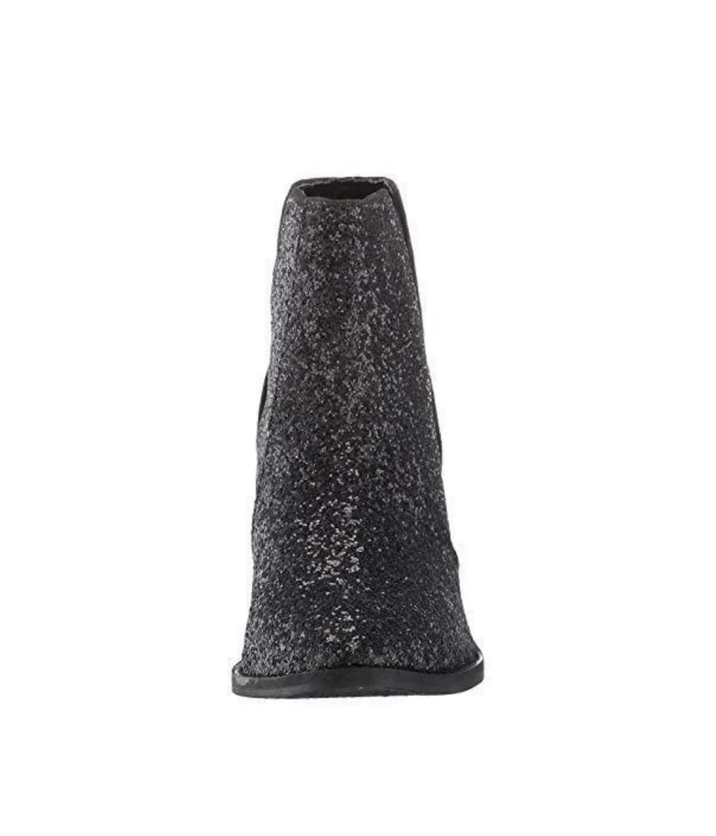 Fiera Glitter Booties in Black by Not Rated