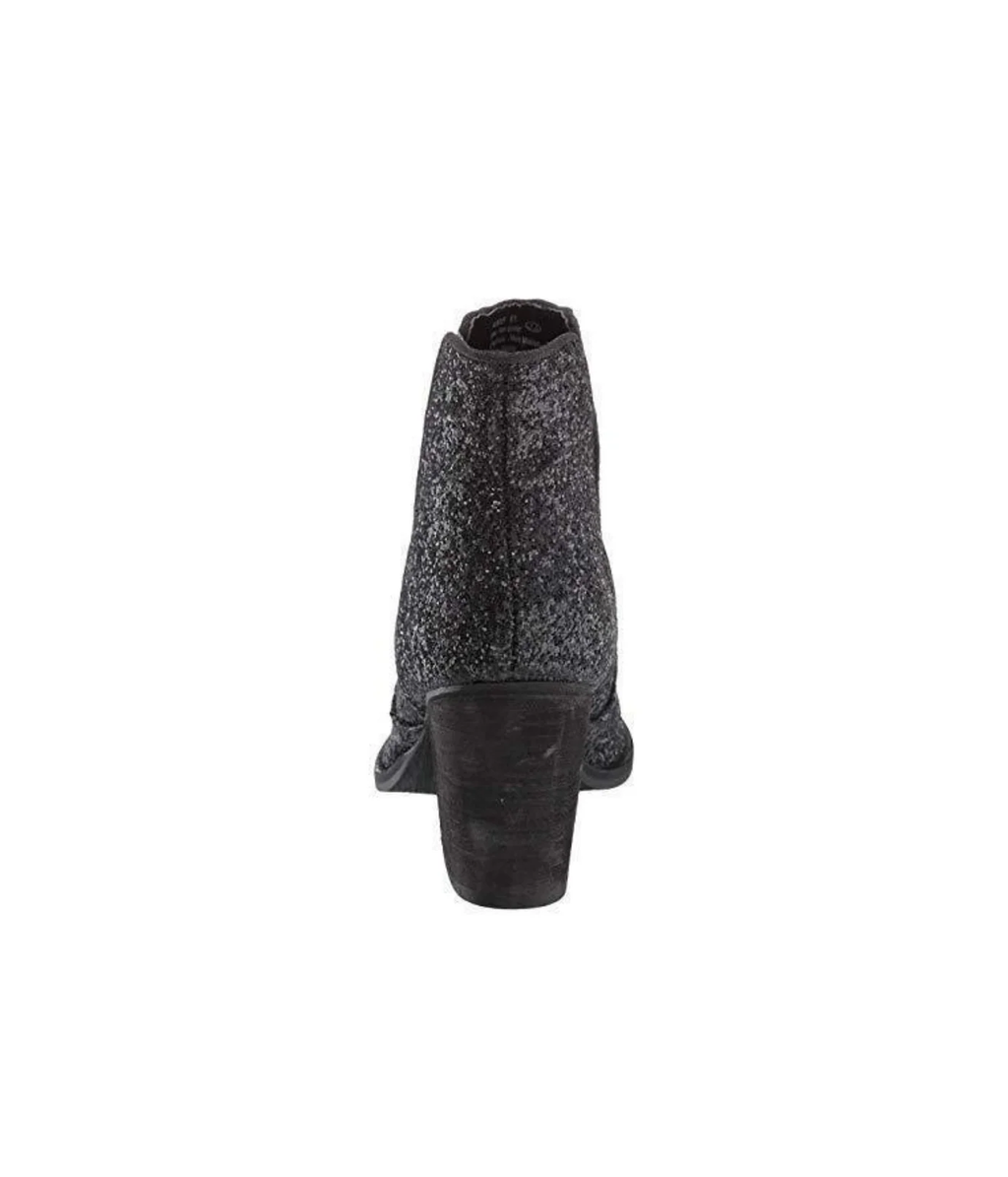 Fiera Glitter Booties in Black by Not Rated