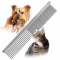 Jeffers Flat Back Pet Grooming Combs