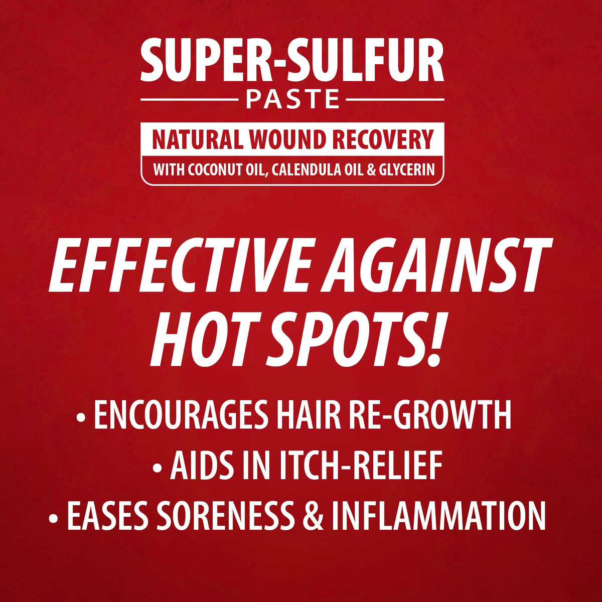 Jeffers Super-Sulfur Skin & Wound Healing Paste for Pets, Horses, & Livestock