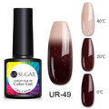 Luxury Modern Elegant Colorful Diamond Gel Nail Polish UV Temperature Color Changing Elegant Fashion Rainbow Colors For Womens