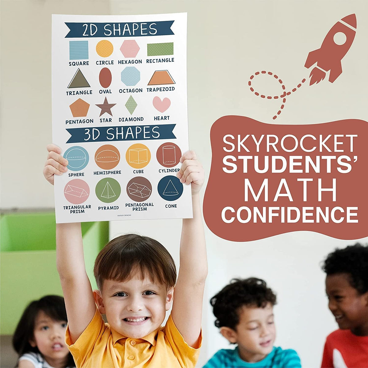 Math Whiz All-In-One Bundle: Boho 12 Poster Pack