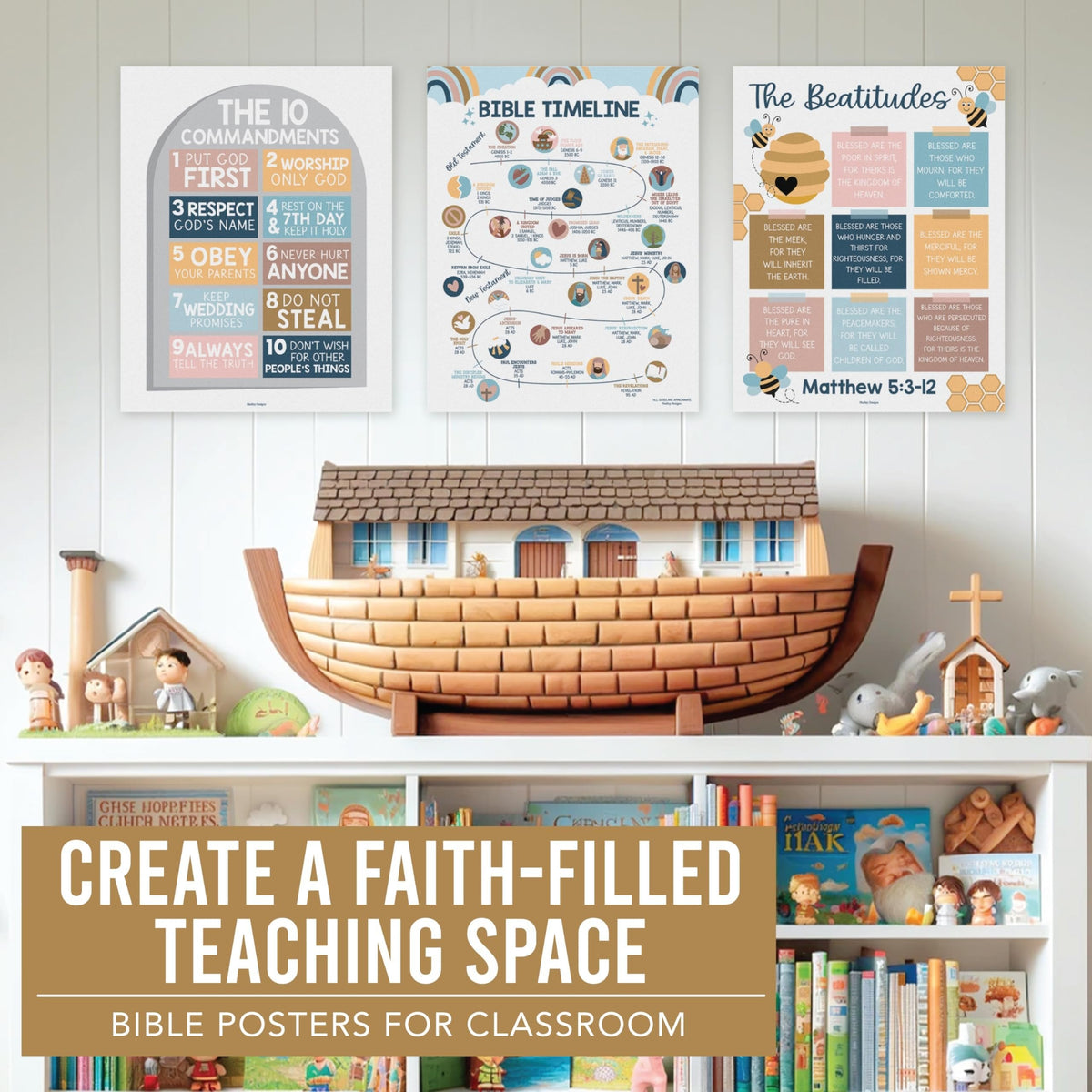 Bible Learning Kit, Boho 9 Poster Pack