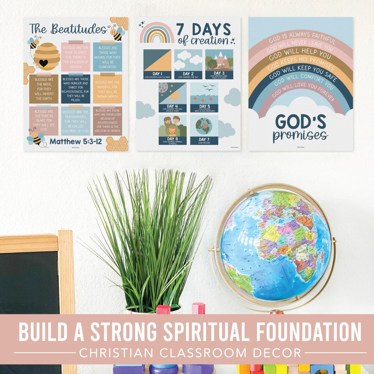 Bible Learning Kit, Boho 9 Poster Pack