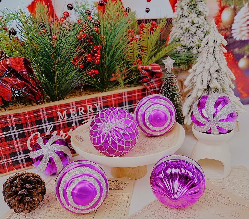 [Like New] Dohance Christmas Ornaments Set 9ct Tree Decoration Balls Holiday Decor