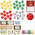 [Like New] Shappy Christmas Party Dice Game Set 4 Sets 4 Colored Dice Storage Box 4 Players