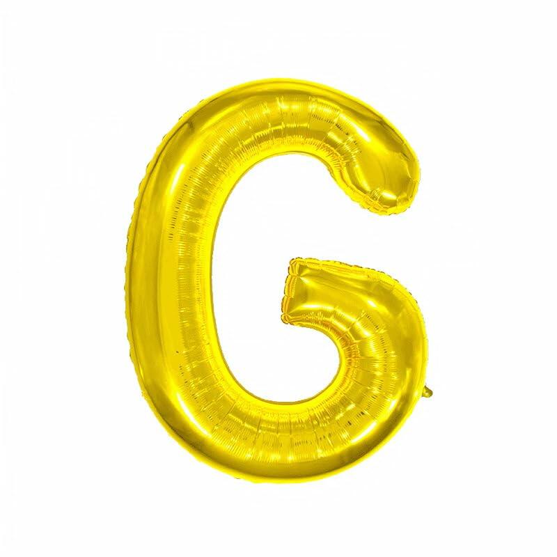 WRWMSLGO Letter Balloons 40in Alphabet A-Z Gold Foil Mylar Party Decor