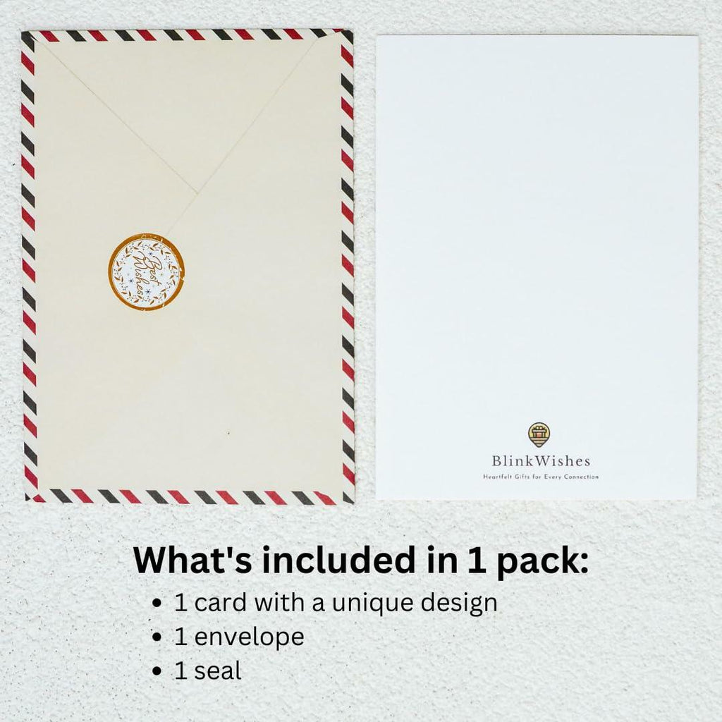 BlinkWishes Christmas Card for Dog Mom with Envelope & Seal | Xmas from Pets