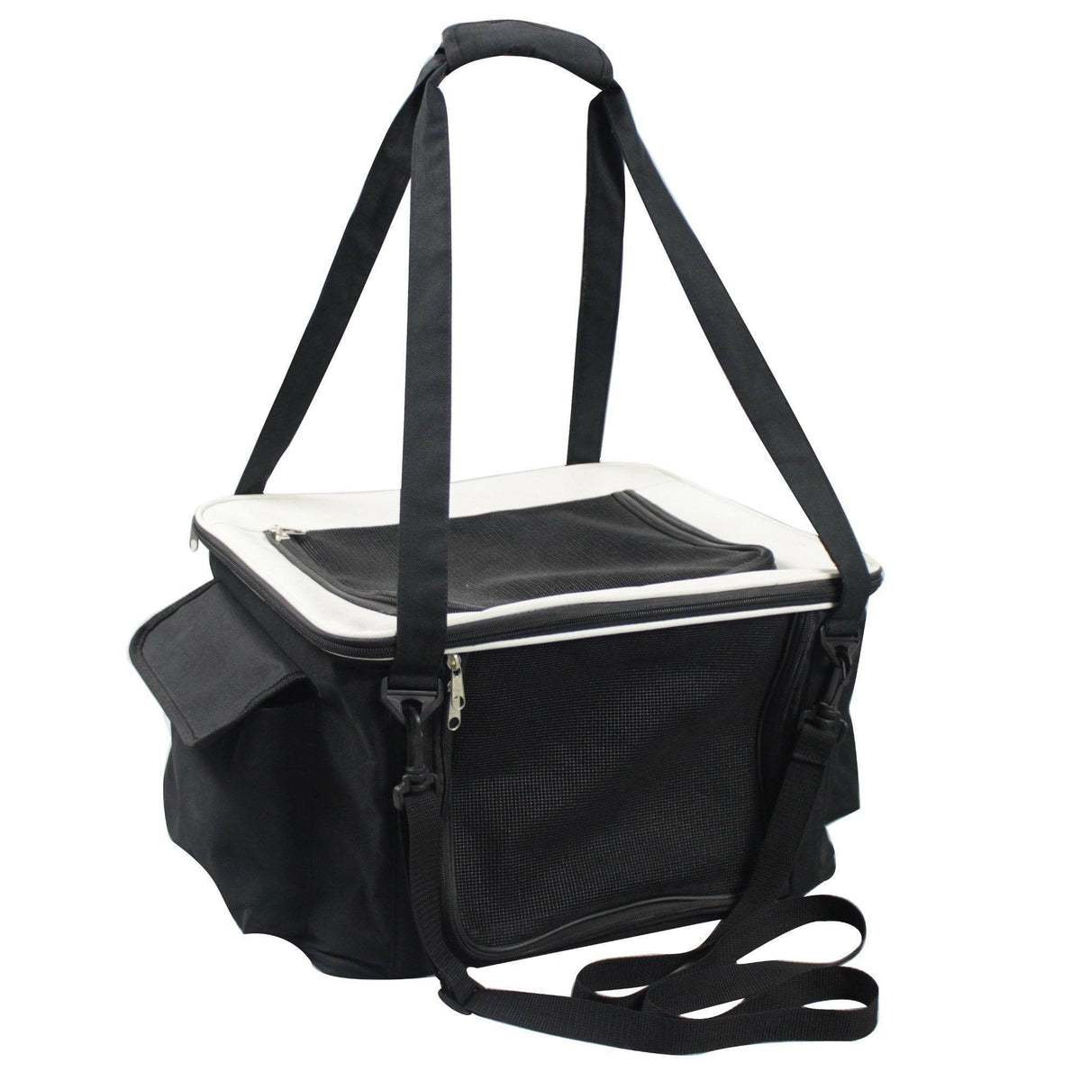 Pet Life ® Lightweight Collapsible Safety Travel Wire Folding Pet Dog Car Seat Carseat Carrier Crate