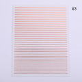 Gold 3D Nail Sticker Curve Stripe Lines Nails Stickers Gradient Adhesive Striping Tape Nail Foil Nail Art Stickers Decals Silver Strip Line Nail Decal Self-Adhesive 3D Wave Decal Decoration Metallic Curve Design Decoration for Women Girls