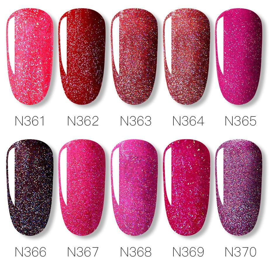 New Womens Fashion Gel Nail Polish UV LED Semi Permanent Matt Glossy Effect Luxury Manicure Design